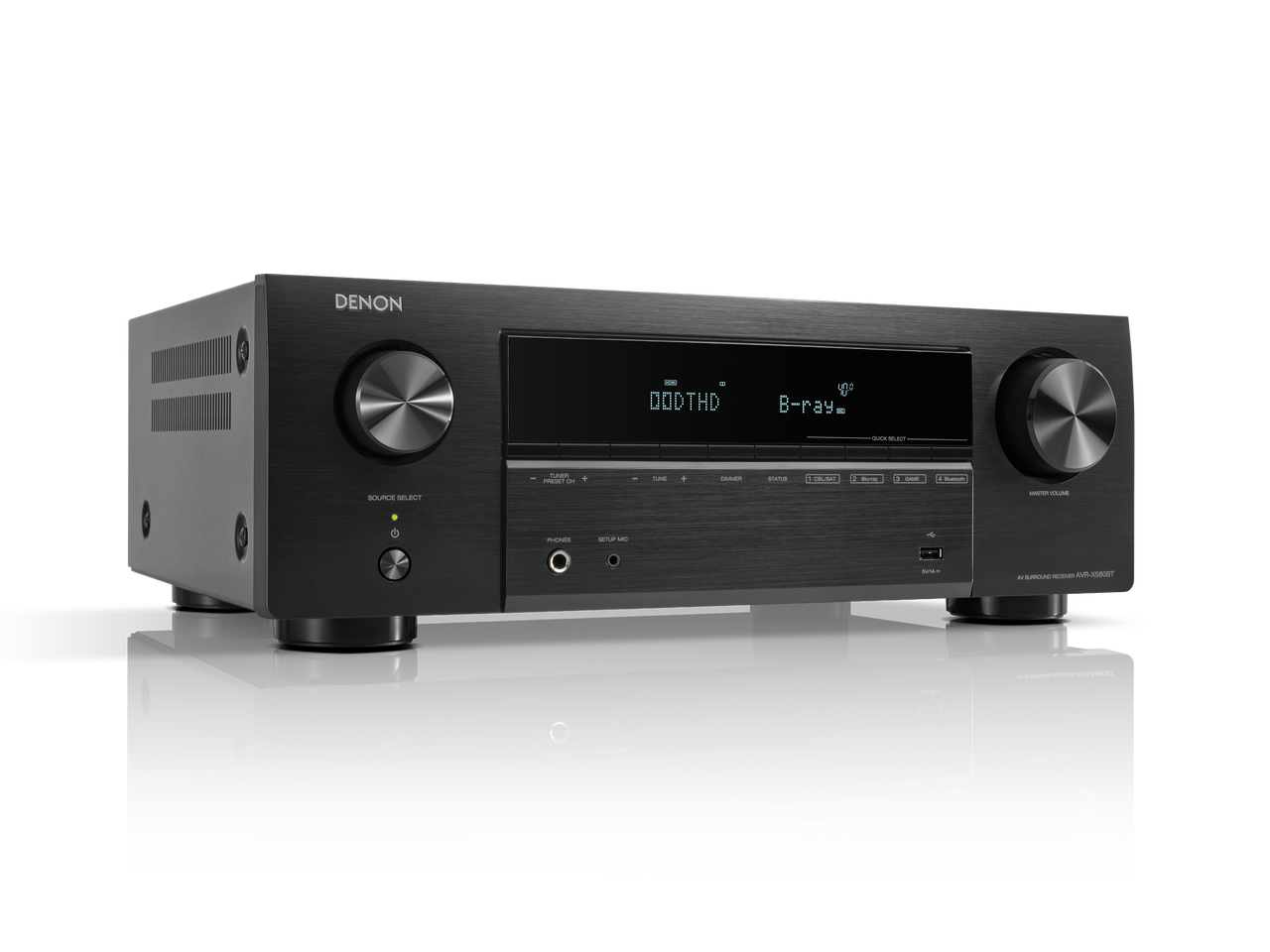 DENON AVR-X580BT 5.2 CH.8K ULTRA HD AV RECEIVER WITH BLUETOOTH
